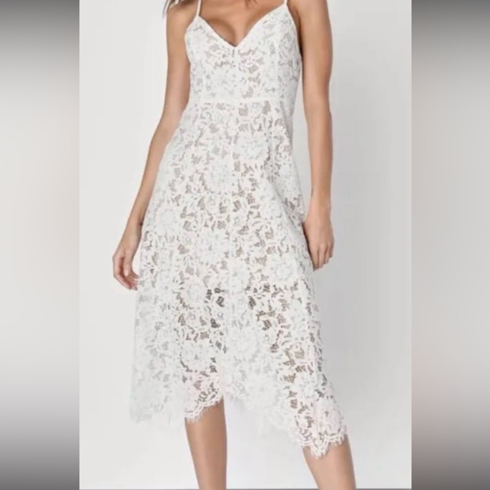 NWT lulus midi lace dress